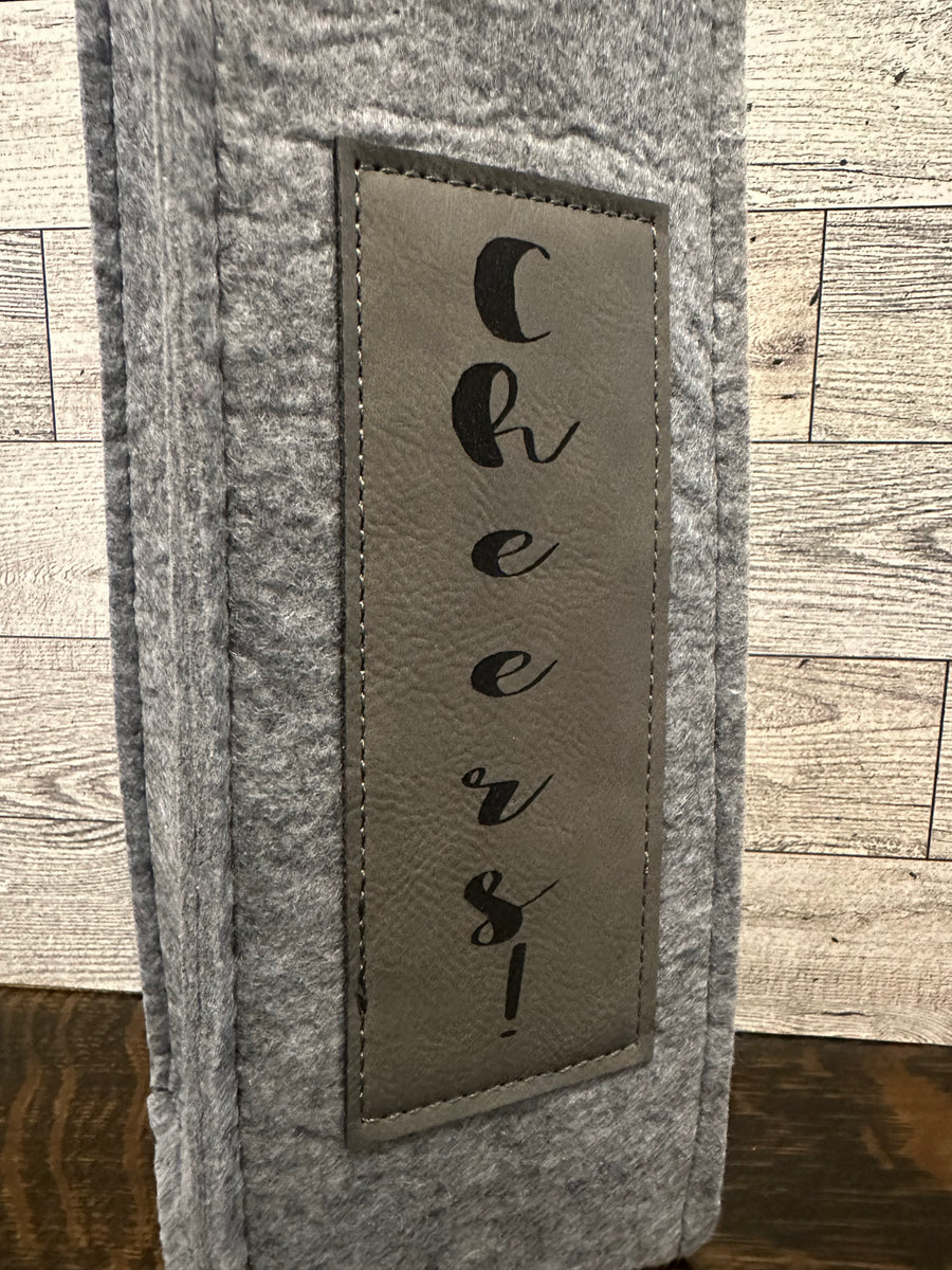 Customized Wine/Liquor Tote Wingnut Laser