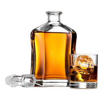 Load image into Gallery viewer, Decanter & set of 4 glasses. Custom engraved.