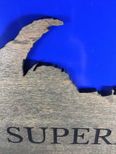 Load image into Gallery viewer, Lake Superior map custom home decor wall hanging, 14" x 11"