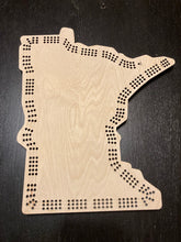 Load image into Gallery viewer, Minnesota Cribbage Board - Customizable (2-6 person)