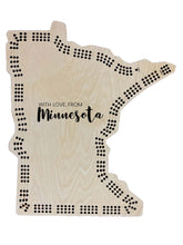 Load image into Gallery viewer, Minnesota Cribbage Board - Customizable (2-6 person)