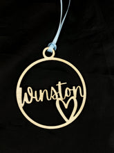 Load image into Gallery viewer, Personalized Custom Laser Cut Name Christmas Ornaments
