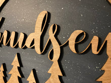 Load image into Gallery viewer, Personalized Twilight Forest home decor wall hanging, 10" circle