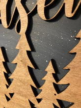 Load image into Gallery viewer, Personalized Twilight Forest home decor wall hanging, 10" circle