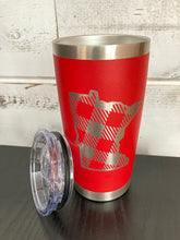 Load image into Gallery viewer, MN Plaid Tumblers