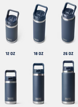 Load image into Gallery viewer, Custom Etched, 12oz, 18oz &amp; 26oz PREMIUM Bottle w/Straw
