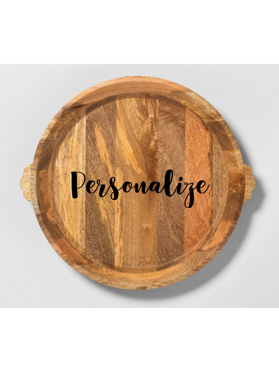 Personalized Laser engraved Charcuterie Board Wingnut Laser